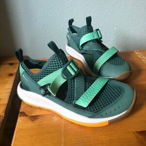 Chaco ODYSSEY Sport Sandal Water Shoes Teal Blue Green White Size 7 UK 5 EU 38